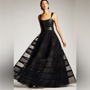 Sachin & Babi Black Gown 6US